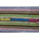 Vintage Turkish Hand-Knotted Wool Cotton Purple Kilim Area Rug 148x205