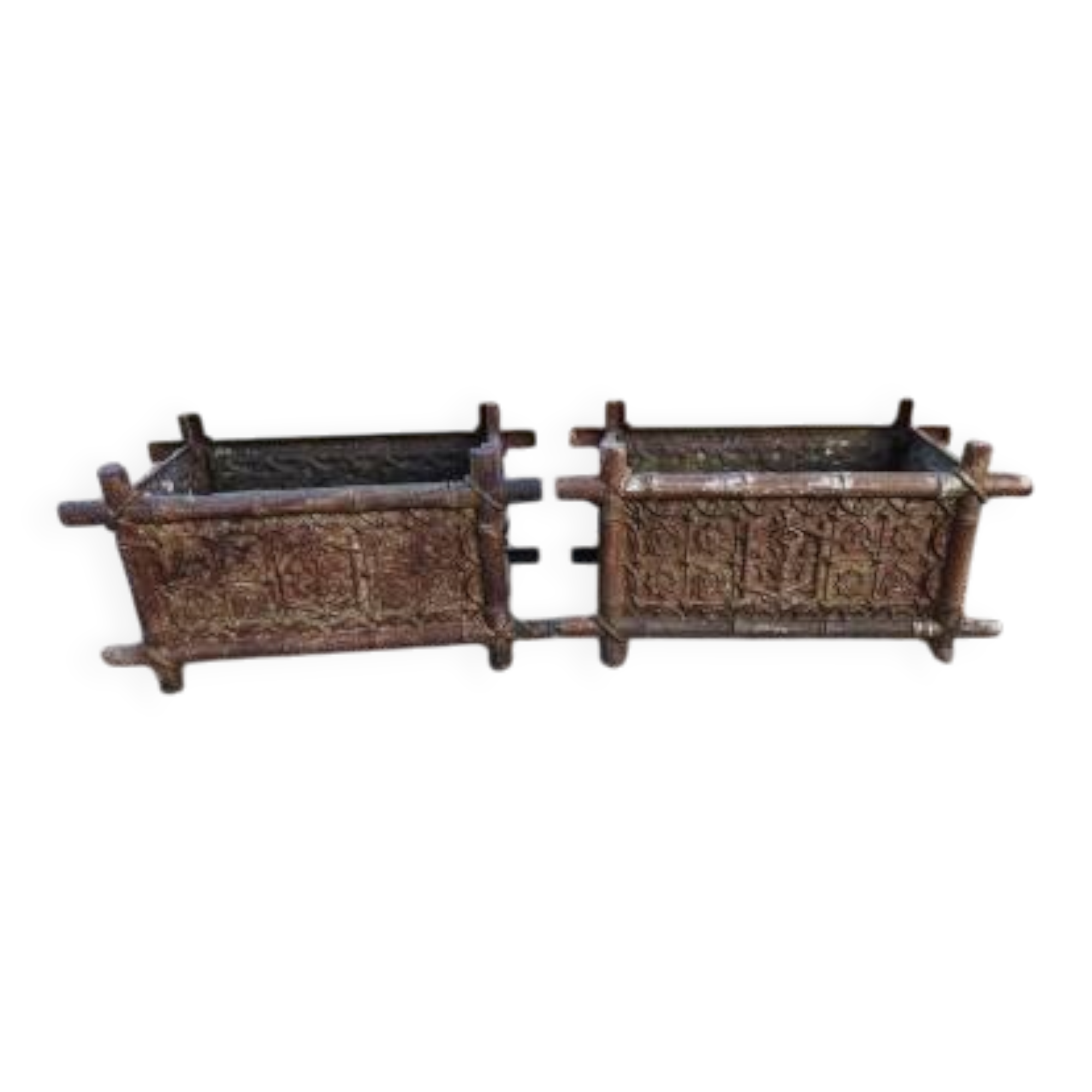 Pair of cast iron planters from 1900 in Charleville - Mézières