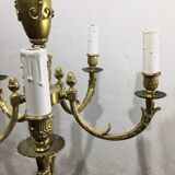 Louis XVI Bronze Chandelier 5 Lights
