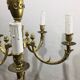 Louis XVI Bronze Chandelier 5 Lights