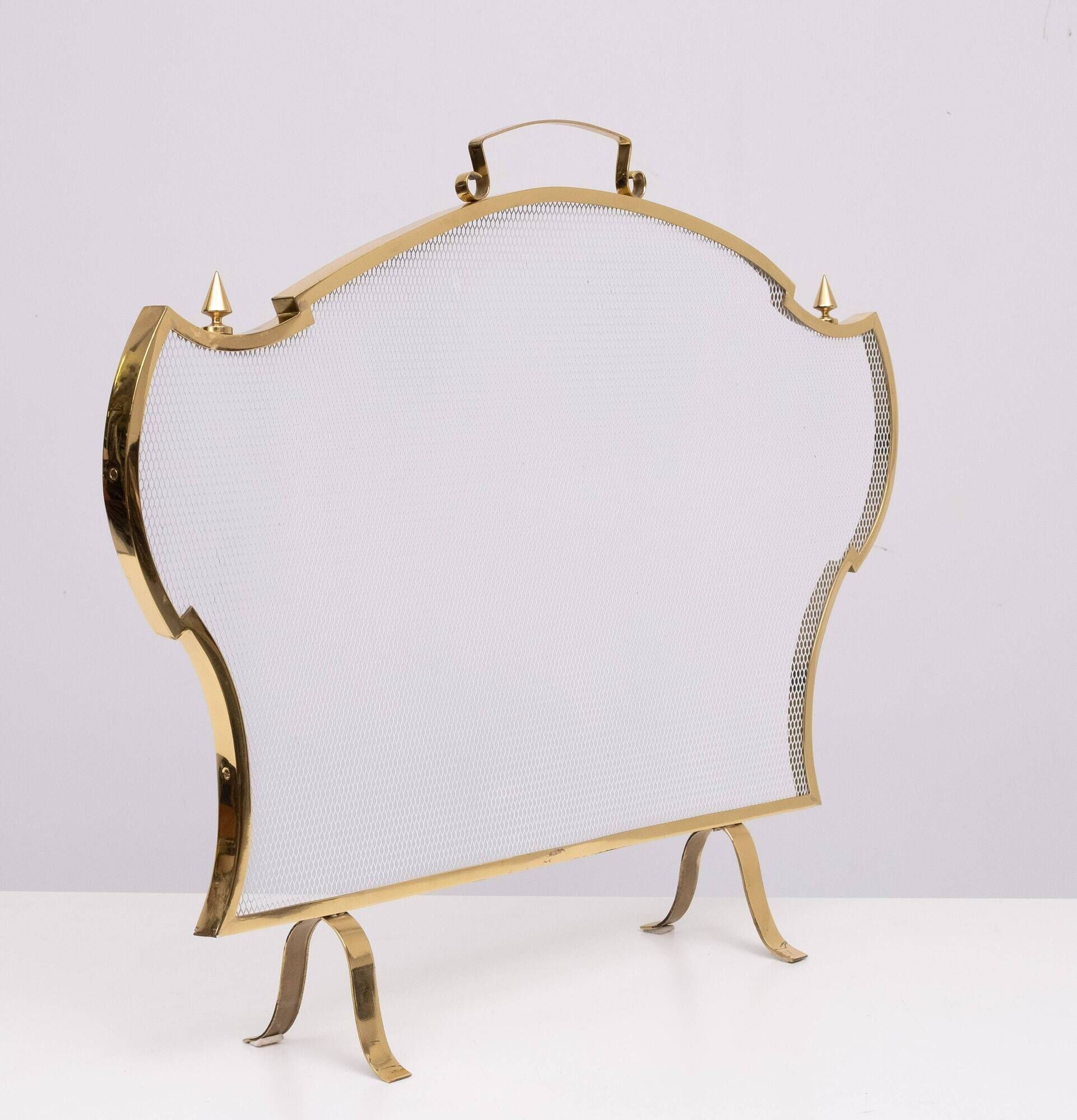 Hollywood Regency Brass Fire screen 1970s France