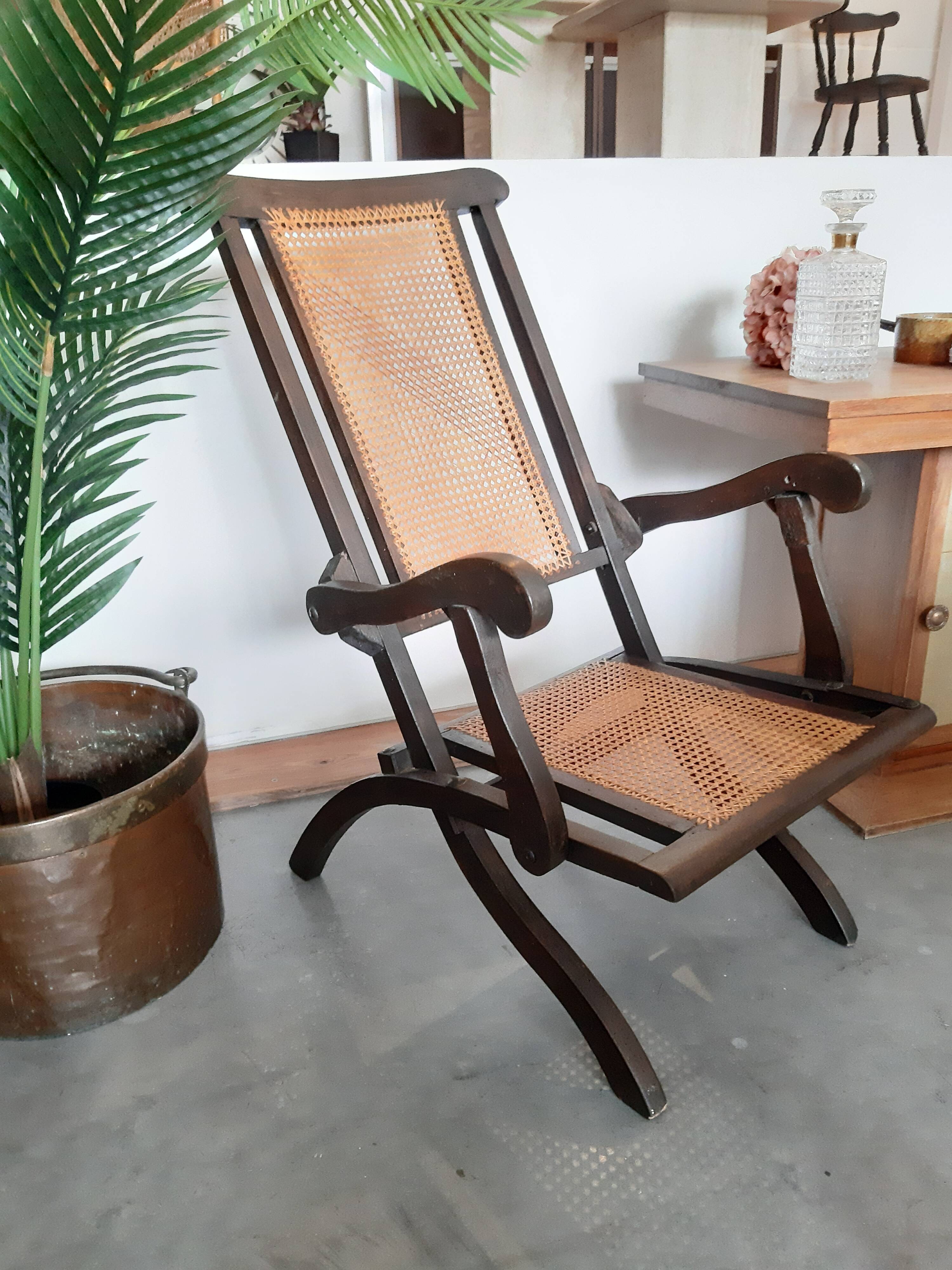 Canne transatlantic folding chair