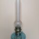 Blue glass kerosene lamp