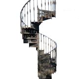 Spiral staircase in cast iron XXth