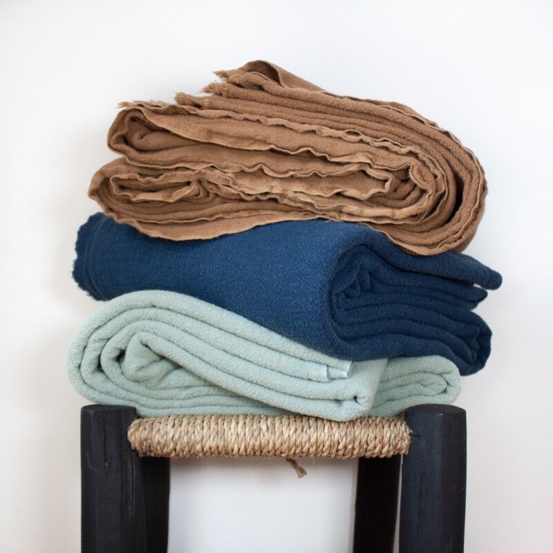 Tobacco raw linen tablecloth