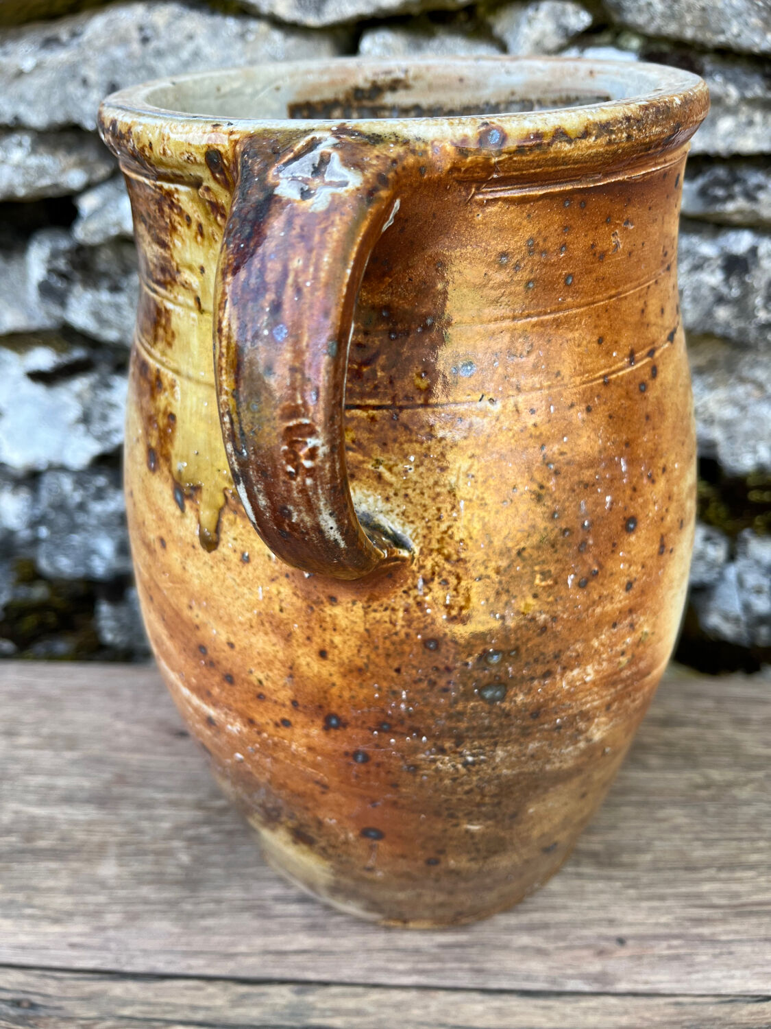 Jar, stoneware jug