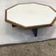 Table basse hexagonale en wengé 1960
