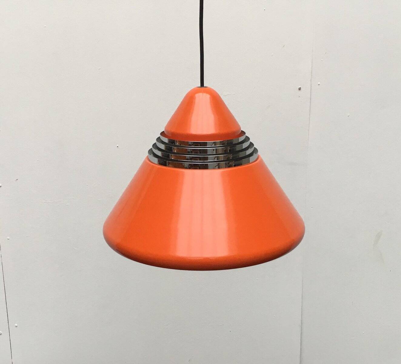 Vintage German Hanging Lamp Space Age Model 5535 by Alfred Kalthoff for Staff