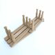 Coat rack accordion vintage light wood 10 hooks