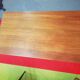 Table de bistrot dessus bois pieds fonte