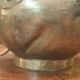 Lamp signed L. Moreau in brushed metal.
