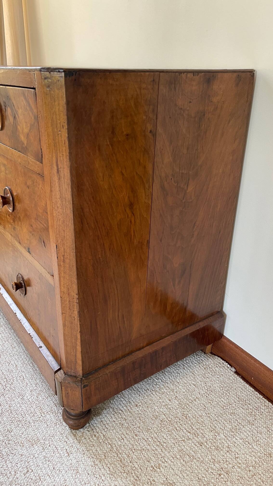 Antique Walnut and Solid Wood Commode