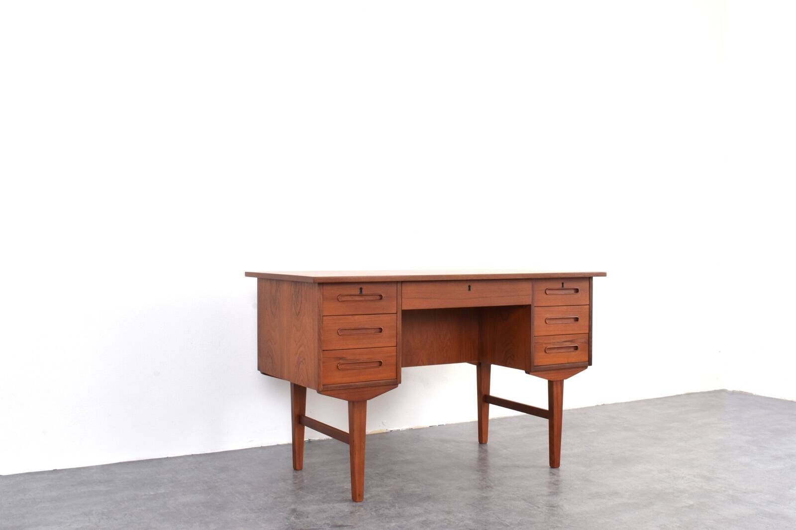 Mid-Century Danish Teak Executive Desk, 1960s.