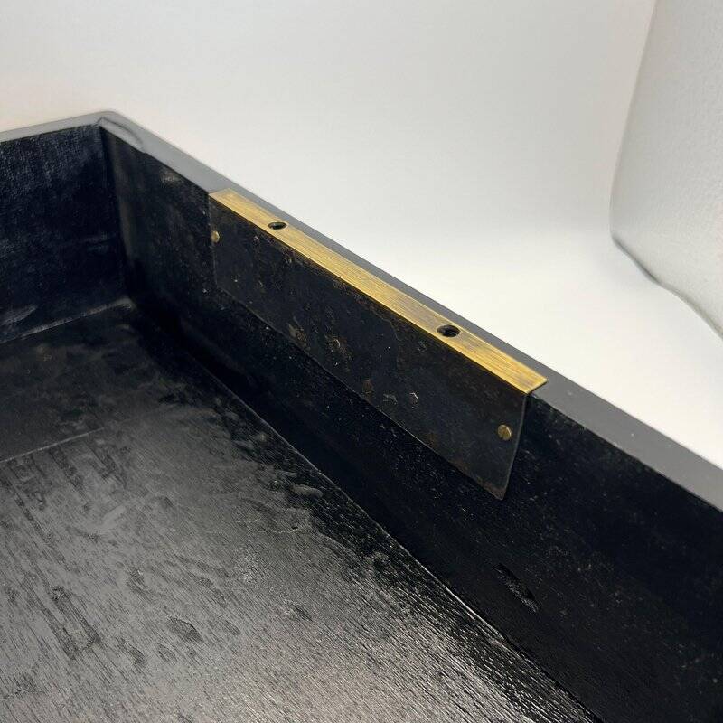 Biedermeier Box in Ice Birch and Brass, Germany, 1840s