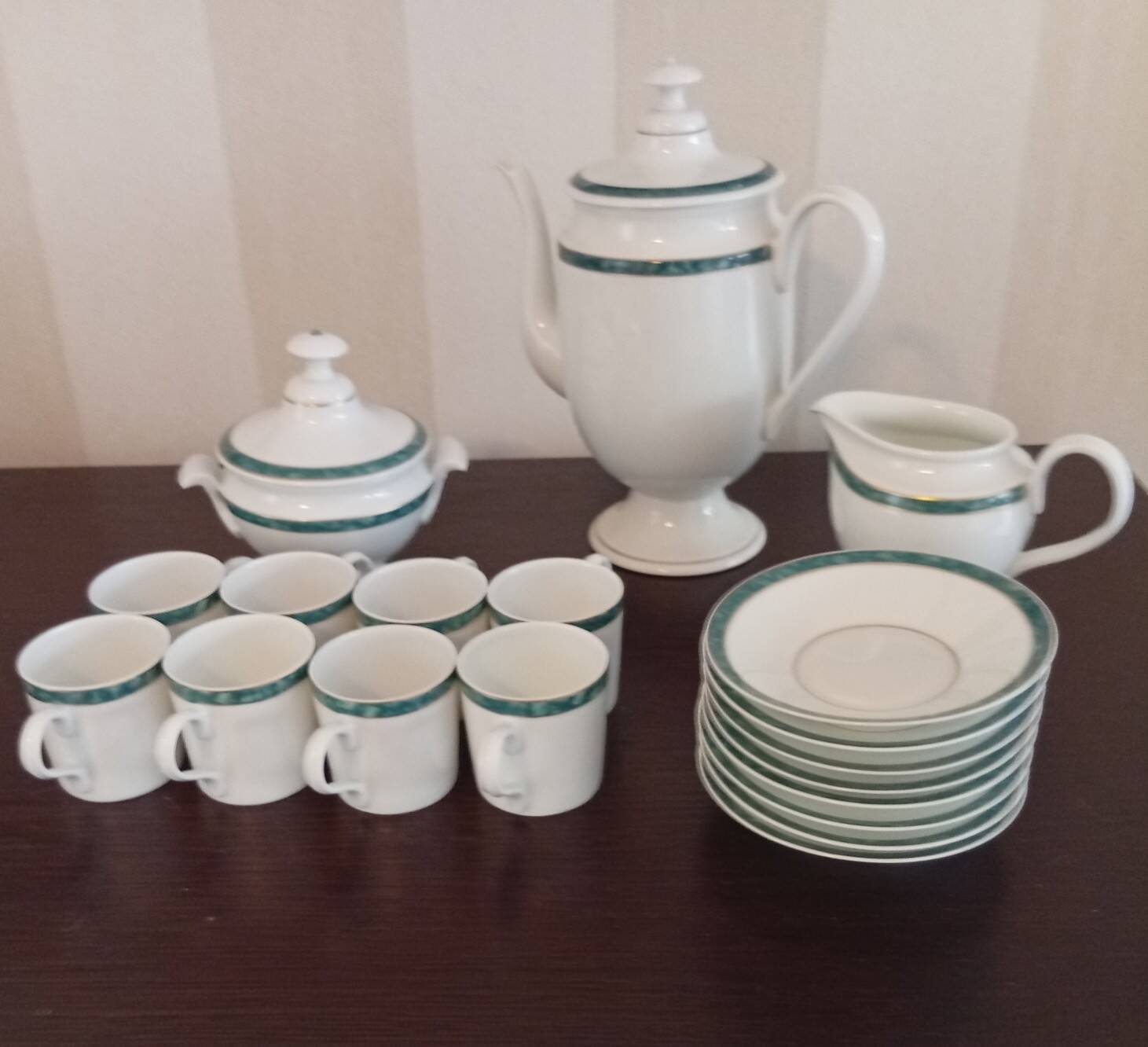 Atlantide café service - Limoges porcelain JL Coquet