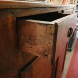 Buffet at the height of support period 18th in walnut