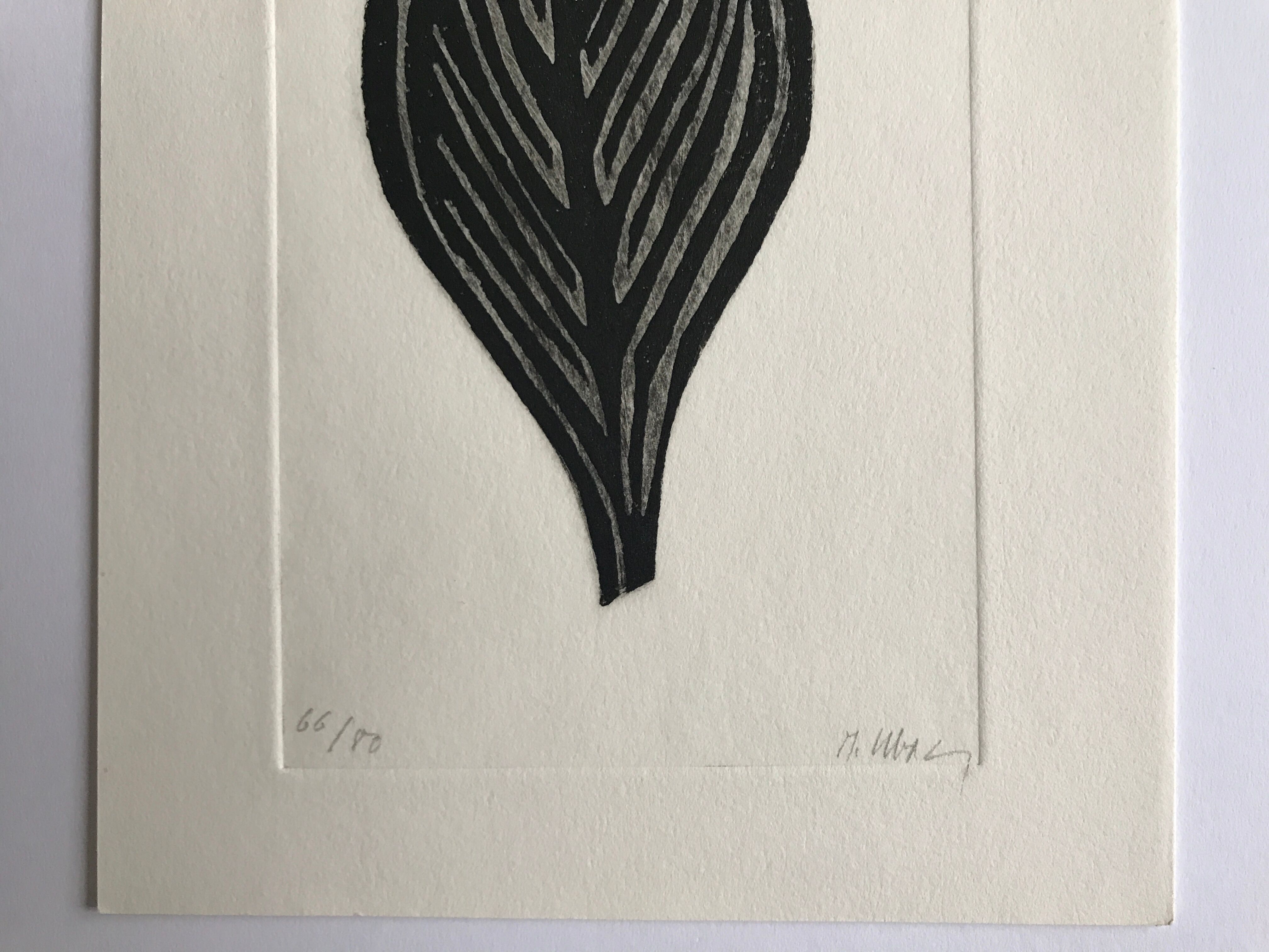 Original etching signed and justified by Raoul UBAC, Letter from Los Chandos, 1975