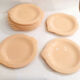 Set of 10 plates Fish Longwy