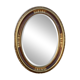 Oval mirror with gold leaf - Empire style - Very good condition