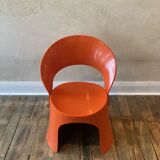 Nanna Ditzel, chair model OD 5301 in orange lacquered fiberglass