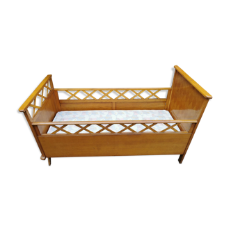 Children's bed with mattress and box spring