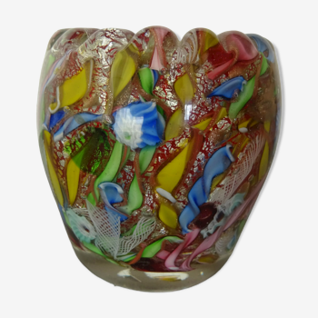 Vase verre Murano série Bizantino Avem Arte Vetraria Muranese