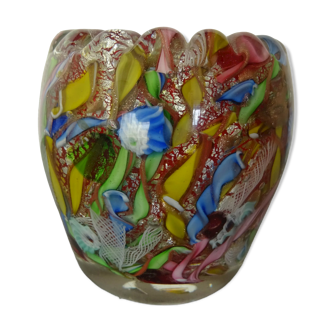 Vase verre Murano série Bizantino Avem Arte Vetraria Muranese