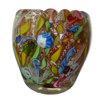 Murano glass vase Bizantino series AVEM Arte Vetraria Muranese