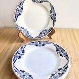 5 plates dessert Art Deco