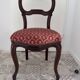 Chaise ancienne capitonnée