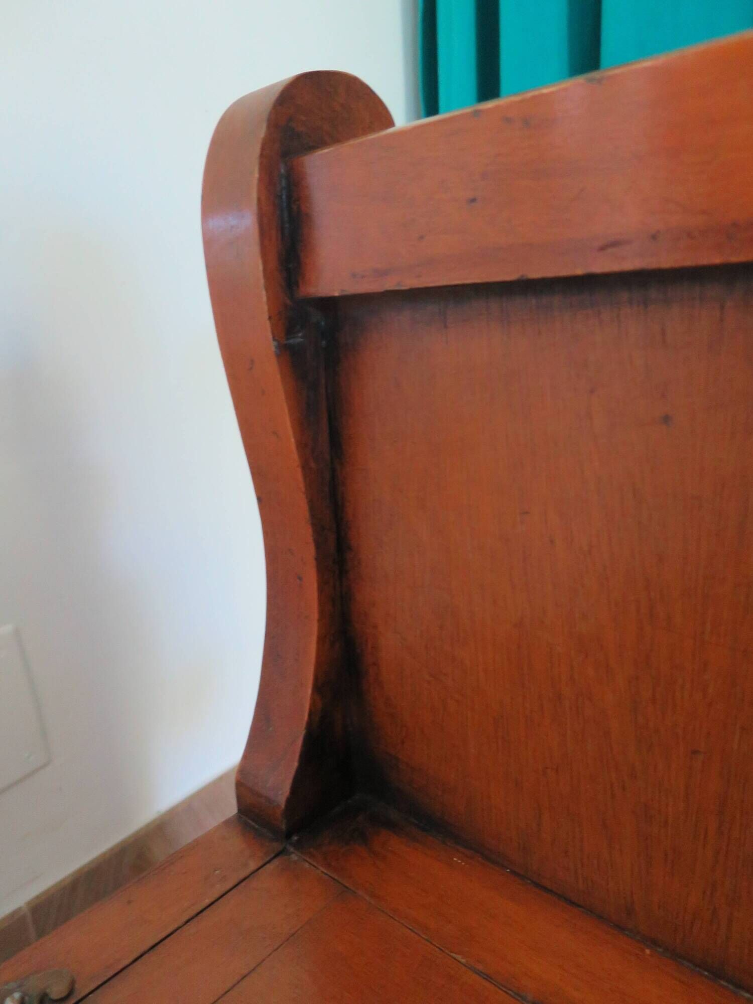 Rare entrance bench - Old chest bench - toy chest - oak color