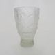 Genuine Bohemian crystal vase guaranteed Czechoslovakia cherry decoration.