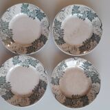Set of 4 plates in luneville earthenware - murat model