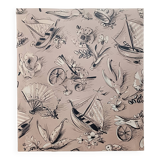 Vintage silk textile design