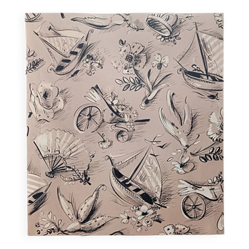 Vintage silk textile design