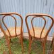 3 antique bistro chairs with canework