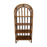 Bamboo and rattan shelves from the 60s/70s