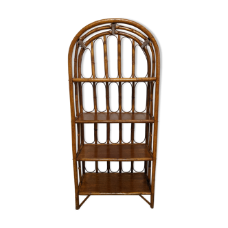 Bamboo and rattan shelves from the 60s/70s