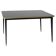 Square Dining Table, High Gloss Top, Brass, Black Tapered Legs, Diamond Black - S
