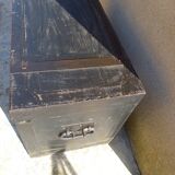 Black wooden trunk