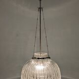 Suspension dôme italienne XL en verre soufflé, années 60-70