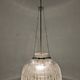 Italian XL dome pendant light in blown glass, 60s-70s