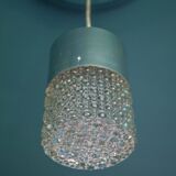 Vintage pendant light, glass and metal pendant light, ceiling lamp, interior decoration