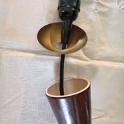 Vallauris style terracotta pendant light, 1970s