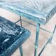 Postmodern Handmade Nesting Table Set by J. Berdou, France, 1980s, Set of 2