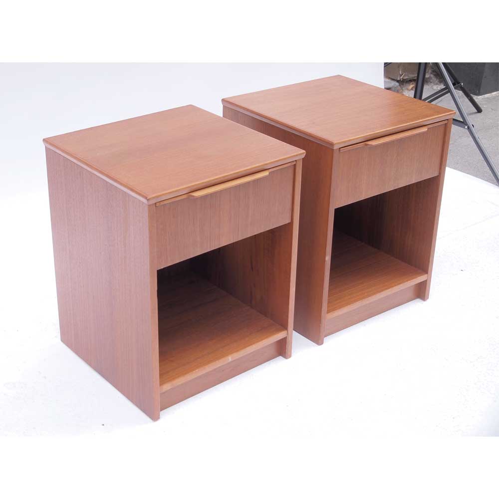 Pair of vintage Scandinavian bedside tables