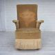 1950s, Danish armchair, furniture velour, ash wood legs.