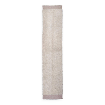2x10 Light Pink White Vintage Runner Rug 66x309Cm