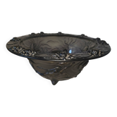 Vase with a floral design in Art Deco glass