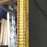 Gilded stucco mirror with gold leaf, H 152 cm